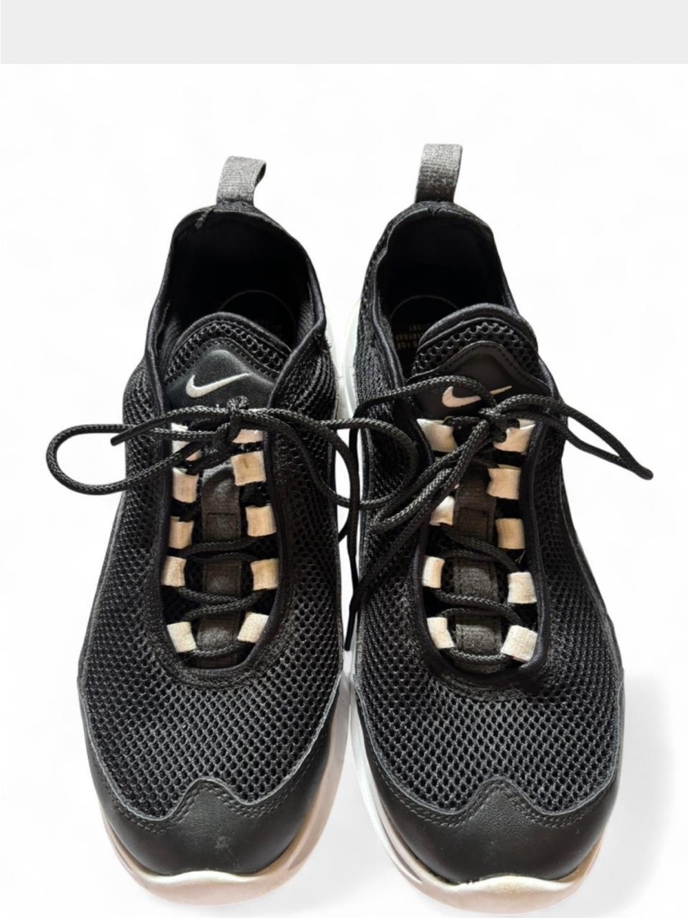 Nike Women’s Black Mesh Lace-Up Sneakers